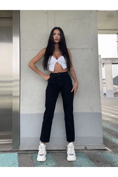 MOM jeans III.- fekete